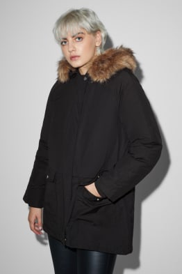 CLOCKHOUSE - parka à capuche et garniture en imitation fourrure