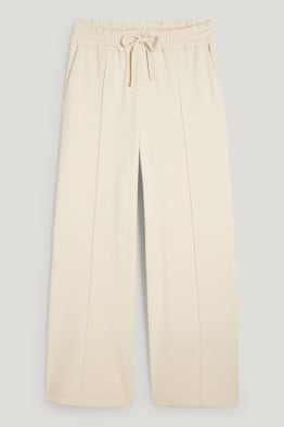 Pantaloni di jersey - vita media - gamba ampia