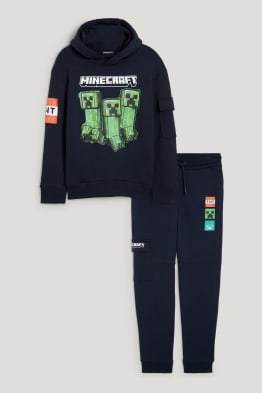 Minecraft - zestaw - bluza z kapturem i spodnie dresowe - 2 części