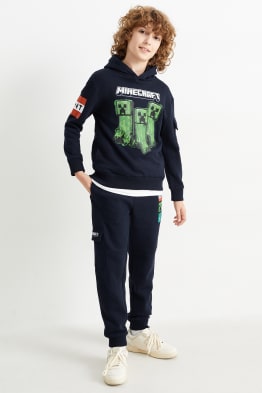 Minecraft - zestaw - bluza z kapturem i spodnie dresowe - 2 części
