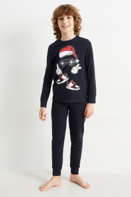Jeux vidéo - pyjama de Noël - 2 pièces