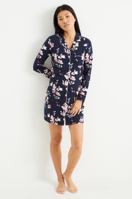 Chemise de nuit - à fleurs