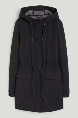 Płaszcz softshell z kapturem - 4 Way Stretch