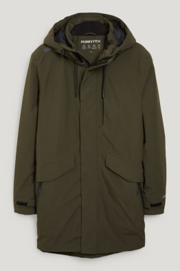Rain jacket with hood