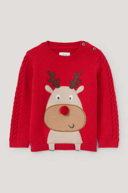 Rodolfo - jersey navideño para bebé - ochos
