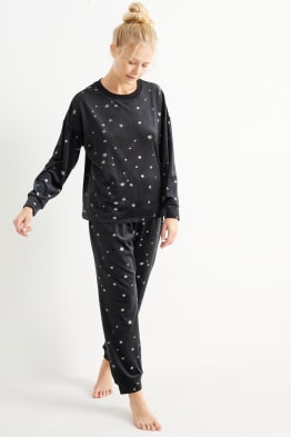 Weihnachts-Winterpyjama - Glanz-Effekt