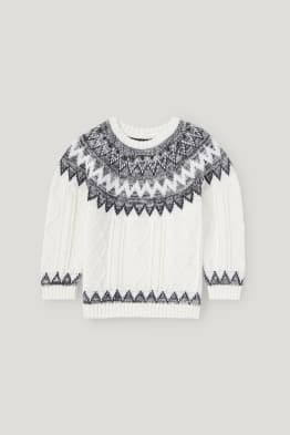 Maglione neonati - motivo treccia