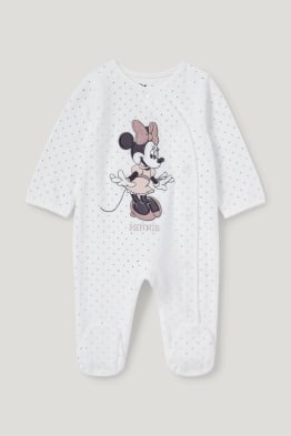 Myszka Minnie - piżamka niemowlęca - w kropki