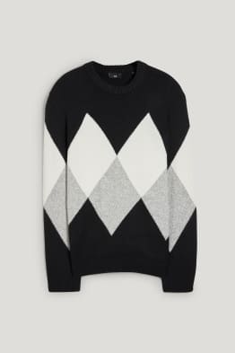 Sweter - w kratę