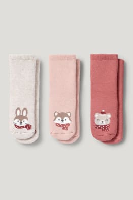 Paire de chaussettes antidérapantes bébé SMOKING/MARSHMALLOW