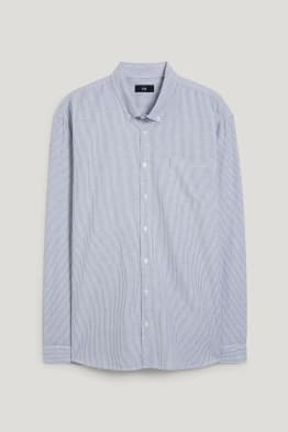 Chemise oxford - slim fit - col button-down - à rayures