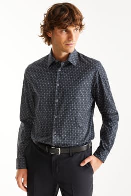 Koszula biznesowa - slim fit - kołnierzyk kent