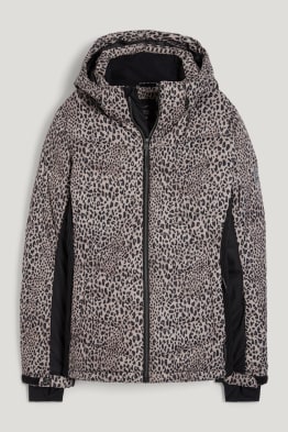 Veste de ski à capuche - à motif