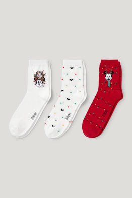 Paquet de 3 - mitjons nadalencs amb dibuix - Mickey Mouse