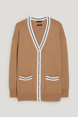Gebreid vest, deels van kasjmier