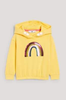 Regenboog - hoodie - glanseffect