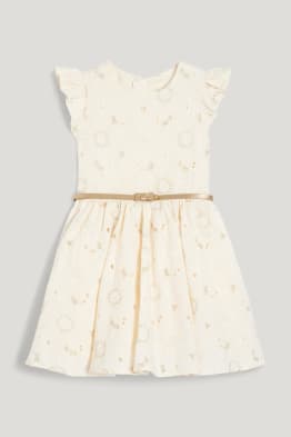 Vestito con cintura - a fiori