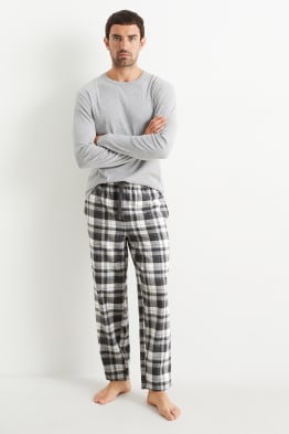Pantalon de pyjama en flanelle - à carreaux