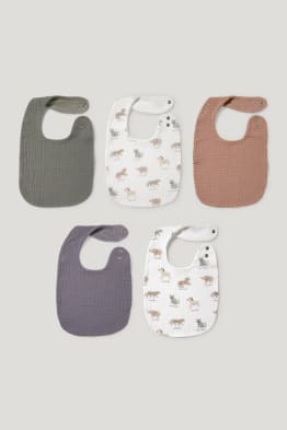 Multipack of 5 - baby bib