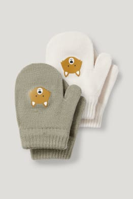 Multipack of 2 - fox - baby mittens
