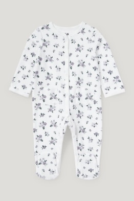 Baby sleepsuit - floral