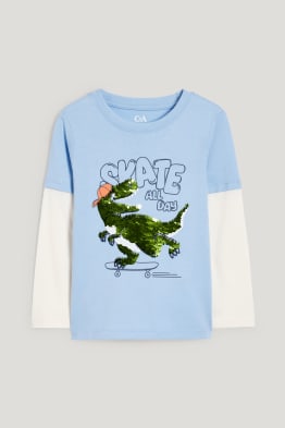Dinosaure - T-shirt - matière brillante