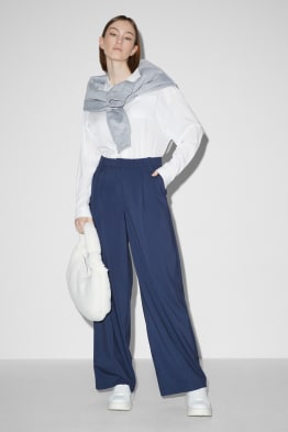 CLOCKHOUSE - pantalón de tela - mid waist - wide leg