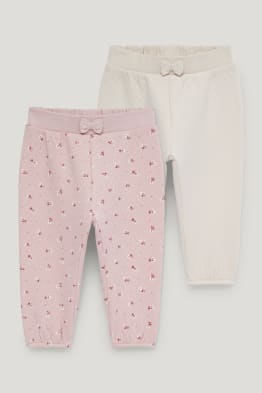Multipack 2er - Blümchen - Baby-Jogginghose