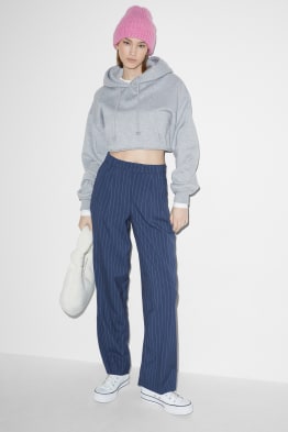 CLOCKHOUSE - pantalons de tela - mid waist - wide leg - de ratlles
