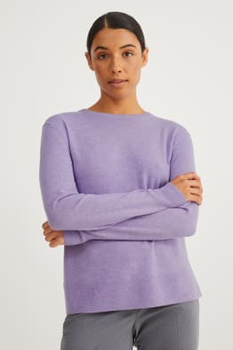 Basic-Pullover - Woll-Mix mit Kaschmir