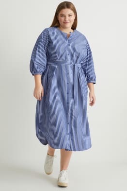 Robe-chemisier - à rayures