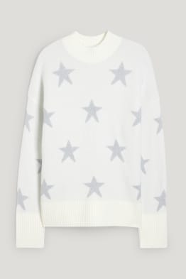 Bożonarodzeniowy sweter - gwiazdki