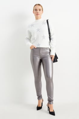 Cloth trousers - high waist - skinny fit