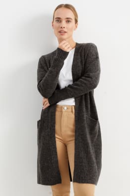 Long gilet en maille