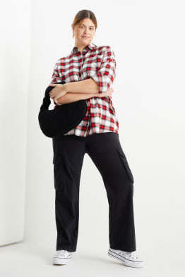 CLOCKHOUSE - Cargohose - High Waist - Straight Fit
