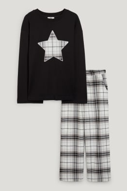 Pyjama mit Flanellhose