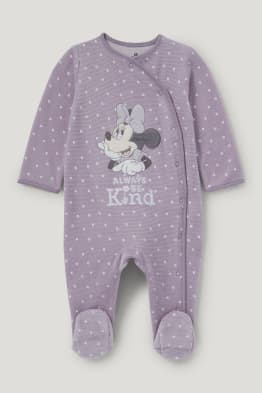 Minnie Mouse - baby-pyjama - gebloemd