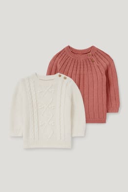Lot de 2 - pullovers bébé