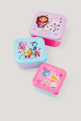 Confezione da 3 - Gabby's Dollhouse - pietanziera