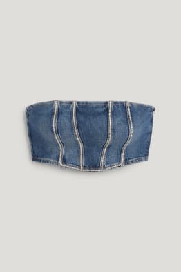 CLOCKHOUSE - denim bustier