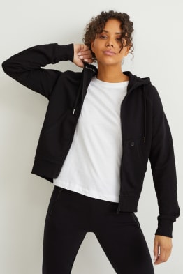 Sport-Sweatjacke mit Kapuze