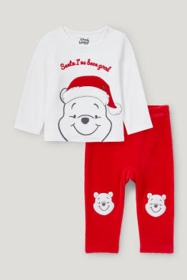 Winnie l’ourson - pyjama d’hiver de Noël pour bébé - 2 pièces