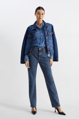 Straight jeans - high waist - LYCRA®