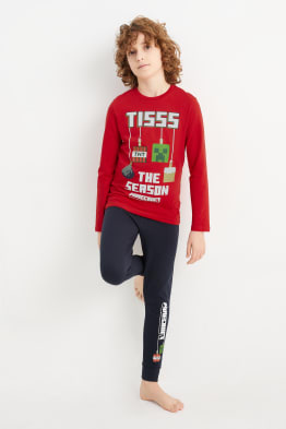 Minecraft - pyjama de Noël - 2 pièces