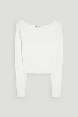 CLOCKHOUSE - camiseta crop de manga larga