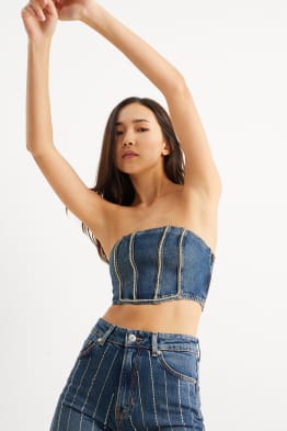 CLOCKHOUSE - denim bustier