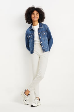 Pantaloni di velluto - vita alta - straight fit