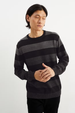 Pullover - à rayures