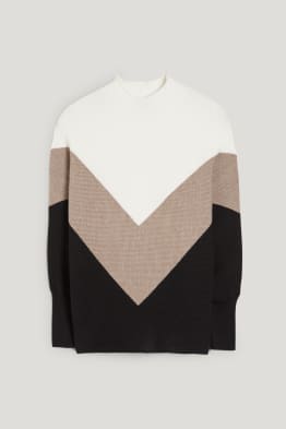 Pullover mit Stehkragen
