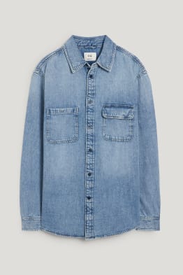 Camicia di outlet jeans smanicata uomo